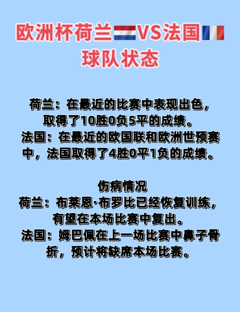 荷兰险胜法国晋级欧洲杯半决赛的简单介绍 荷兰险胜法国晋级欧洲杯半决赛的简单介绍