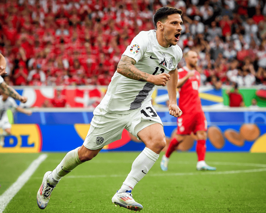 瑞典队在欧洲预选赛中击败斯洛文尼亚